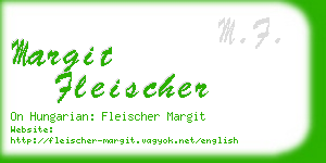 margit fleischer business card